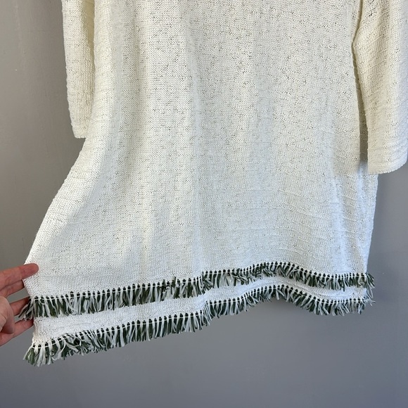 Nic+Zoe Fringe Hem Sweater Size XL - Picture 8 of 14